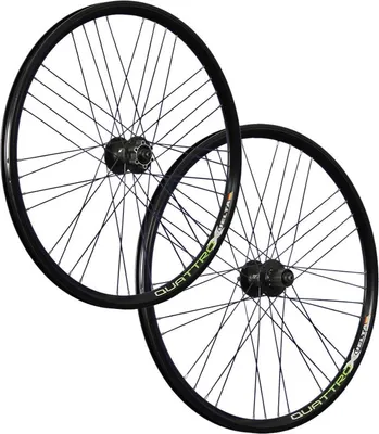 Produktbild von 26 Zoll Laufradsatz Quattro X Hohlkammerfelge Shimano Deore 525 Cues 400 Disc schwarz