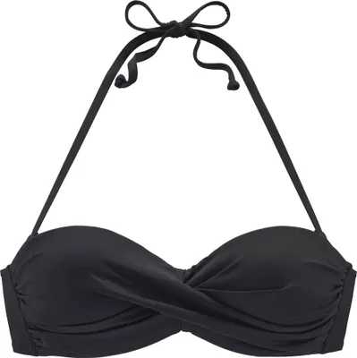 Image de LASCANA Top bandeau à armatures black 38C