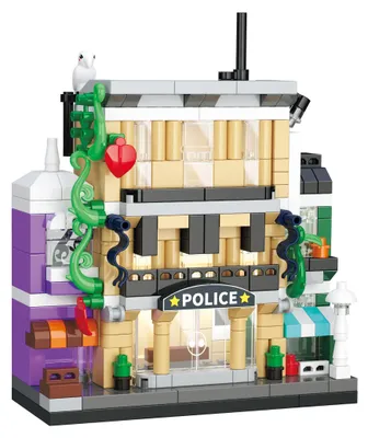 Produktbild von Koco Polizeistation Bausatz 309 Teile 8x3,5x9,5 cm