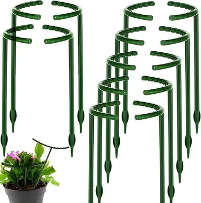 Productafbeelding van Famanu plantensteunen, halvemaanvormig - 14 stuks, 6,3" breed x 10,3" hoog