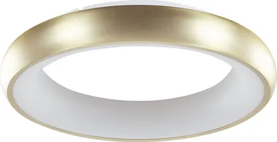 Produktbild von BELIANI Deckenleuchte Gold Ringform Stahl und Kunststoff mit Integriertem LED-Licht Runde Form Moderne Beleuchtung