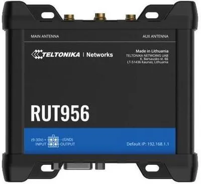 Produktbild von TELTONIKA NETWORKS RUT956 DUAL SIM 4G/LTE/GNSS RS232/RS485 GLOBAL WiFi Router