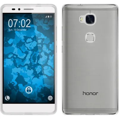 A front and back view of a smartphone case with a smartphone inside.