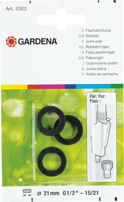 Immagine prodotto di Gardena, guarnizione piatta 3 pezzi 5301