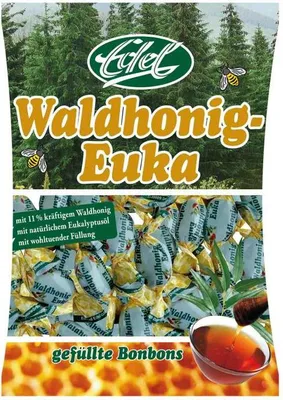 Produktbild von Edel Waldhonig Euka gefüllte Bonbons mit kräftigem Waldhonig 90g