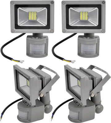 Produktbild von Greenmigo 4X 20W SMD LED Strahler Fluter IP65 Flutlicht Leuchtmittel Scheinwerfer Kaltweiß Wandstrahler Außenstrahler Leuchtmittel mit PIR Bewegungsmelder