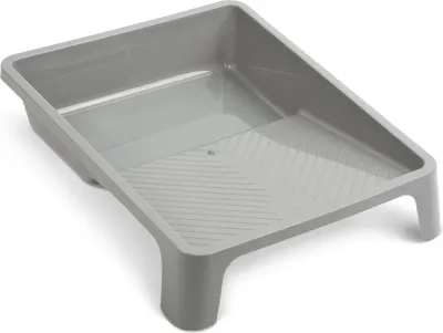 Immagine prodotto di Vaschetta per vernici / Vaschetta con griglia in plastica, 31 × 36 cm - Adatta per rulli fino a 18 cm - Resistente e facile da pulire [11179B]