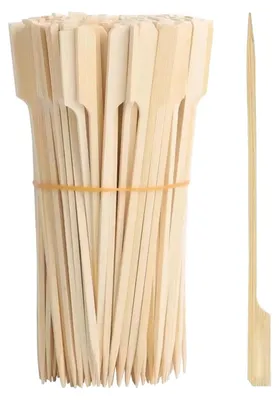Fingerfood-Holzspieße, 12 cm, 100 Stück, Bambus