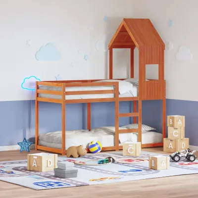 Zdjęcie produktu dla Maison Exclusive – baldachim do łóżeczka dziecięcego, brązowy 55 x 99 x 139,5 cm, lite drewno