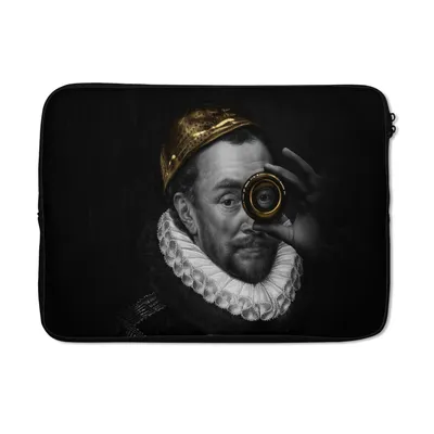 Produktbild von MuchoWow® Laptop Hülle 13 Zoll Wilhelm von Oranien - Adriaen Thomasz - Gold Laptoptasche - Laptophülle - Sleeve - Rundumschutz