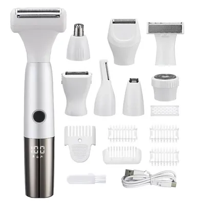 Produktbild von Elektrischer Rasierer für Frauen,4-In-1 Elektrischer Damenrasierer,Schmerzfreier Intimrasierer,USB-Aufladung,Nass-und Trockenanwendung