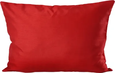 Produktbild von Kissenhülle Wildseide Optik uni 40x80 cm rot