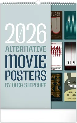 Zdjęcie produktu dla NOTIQUE - kalendarz ścienny Alternatywne plakaty filmowe 2026, 33 × 46 cm