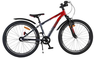 Productafbeelding van Volare XC Race Kinderfiets - 24 inch - Rood Grijs - Shimano Nexus 3 - Met gratis kabelslot