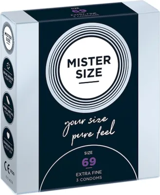 Obrázok produktu pre Mister Size, Kondómy 69 mm, 3 kusy