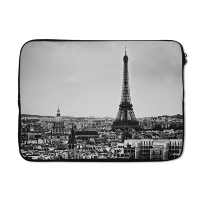 Produktbild von MuchoWow® Laptop Hülle 13 Zoll Die Skyline von Paris Laptoptasche - Laptophülle - Sleeve - Rundumschutz