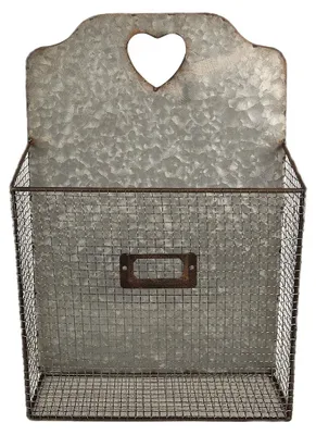 Immagine prodotto di Porta riviste Clayre & Eef 25x10x38 cm in metallo grigio