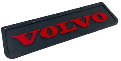 Produktbild von Schmutzfänger für vordere Stoßstange Volvo roter Schriftzug in Relief | 600mmx180mm