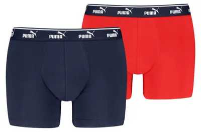 Produktbild von PUMA Elements Men Logo Elastic Boxer 2P