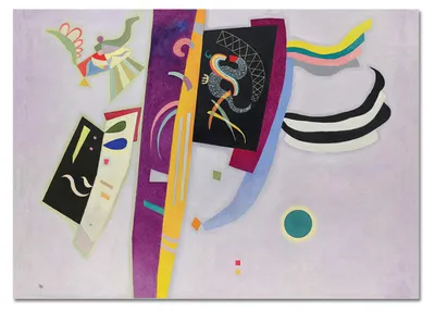Image de Giallobus - Violet et orange - Vassily Kandinsky - 140L x 100l cm - Tableau - Verre acrylique