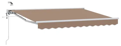 Image de Auvent électrique rétractable vidaXL, couleur taupe, 3 x 2,5 m