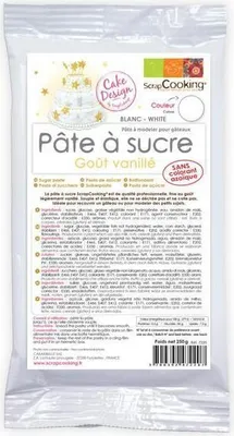 Produktbild von Zuckerpaste Vanille-Aroma 250 g Weiß - Scrapcooking