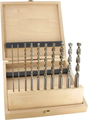 Produktbild von Famag Holzspiralbohrer Satz HSS-G lang 10-teilig | Durchmesser: 3, 4, 5, 6, 7, 8, 9, 10, 11, 12 mm; Nutzlänge: 100 mm; Gesamtlänge: 150 mm | vollgeschliffener Qualität