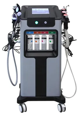 Produktbild von Hydrodermabrasions-Gesichtsgerät - Aqua Peeling - Ultraschall - Sauerstoffinjektion - Hautverjüngung - 10-in-1 Ohne Maske - EU-Stecker