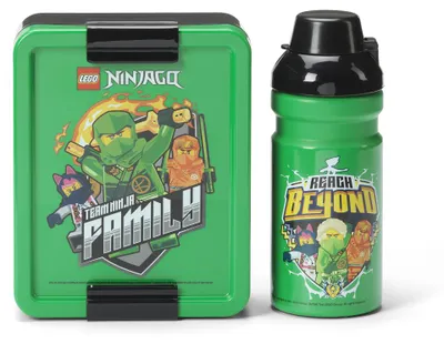 Obrázek produktu pro LEGO Ninjago svačinový set (láhev a box) - zelená