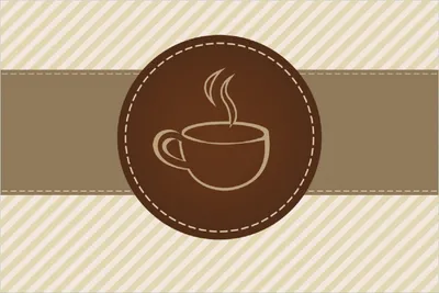 Produktbild von Wallario Poster - Kaffee-Menü - Logo Symbol für Kaffee, Kunstdruck Größe: 61 x 91,50 cm