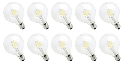 Produktbild von Spectrum E27 LED-Lampe Globe 8,5W 1150lm 2700K warmweiß 10 Stück dimmbar