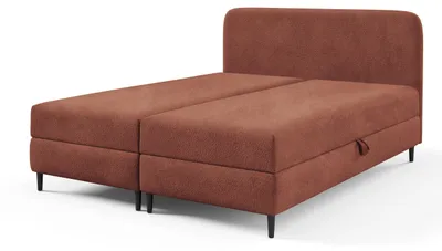 Productafbeelding van Boxspring met opbergruimte Anemon Koperglans 140 × 200 cm