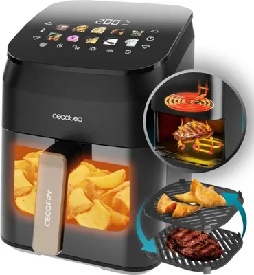 Produktbild von Cecotec Cecofry&Grill Smokin' 8500 Einzelbild 8,5 l 2200 W Heißluftfritteuse Schwarz, Braun