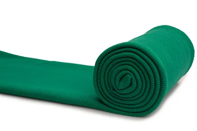 Produktbild von Gestricktes Baumwollbündchen, Baumwollzieher, Bündchenstoff, Grasgrün, 50 x 125 cm