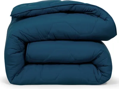 Produktbild von DoubleDry 2 in 1 Bettdecke 240x200 cm - Waschbare Bettdecke Ohne Bezug - Blau