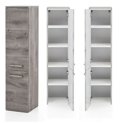 Produktbild von Badezimmer Midischrank, TRONDHEIM-03 Eiche Ribbeck, B/H/T: ca. 30/130/35cm