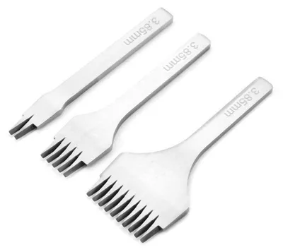 Lochwerkzeug-Set 3-teilig, Stahl, 2,7–3,85 mm