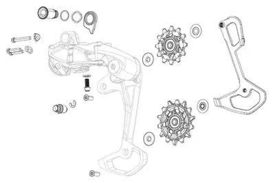 Immagine prodotto di Pulegge SRAM - PULLEYS APEX XPLR AXS - Nero