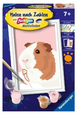 Produktbild von CreArt, Malen nach Zahlen Kinder - Niedliches Meerschweinchen