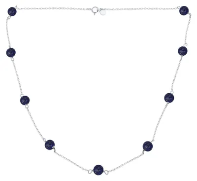 Produktbild von Elegante Perlenkette mit mehrfarbigen Edelsteinen