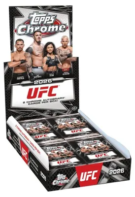 Obrázek produktu pro 2026 Topps Chrome UFC Hobby Box (anglická verze)