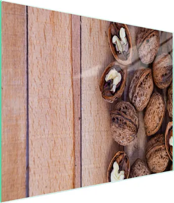 Obrázek produktu pro Skleněné prkénko na krájení 52x30 ořechů