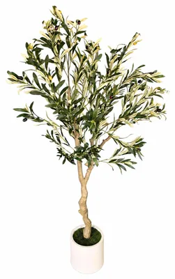 Produktbild von G.blümt Künstlicher Olivenbaum, Kunstpflanze wie echt, Kunstbaum Fake Plant Olive im Topf 180cm, KI-generiertes Bild