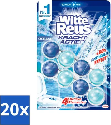 Produktbild von White Giant - Power Active Toilettenblock - Ocean Boost - 2 Toilettenblöcke - Vorteilspack - 20 Stücke