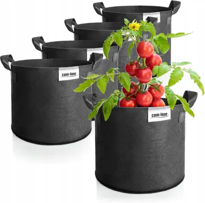 Produktbild von Pflanzsäcke für Kartoffeln, Tomaten & Gemüse, 20L, 5er-Set
