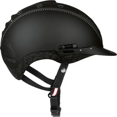 Produktbild von Casco Reithelm Mistrall-2 schwarz floral, Helmgröße:L 58-60cm