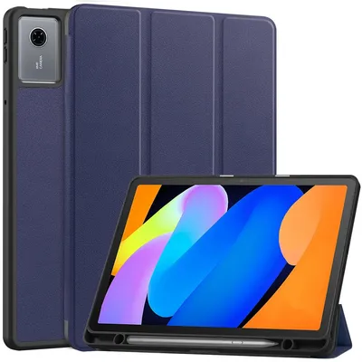 Produktbild von Schutzhülle mit Klappe für Lenovo Idea Tab 11, Bizon Case Tab Lizard, Dunkelblau