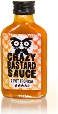 Produktbild von Crazy Bastard Hot Sauce - 7 Pot Tropical
