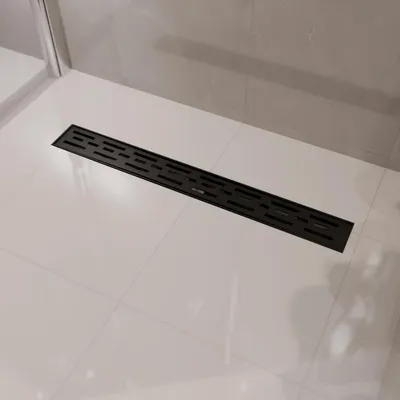 Zdjęcie produktu dla LOMAZOO odpływ liniowy Cayma 80 cm, czarny mat