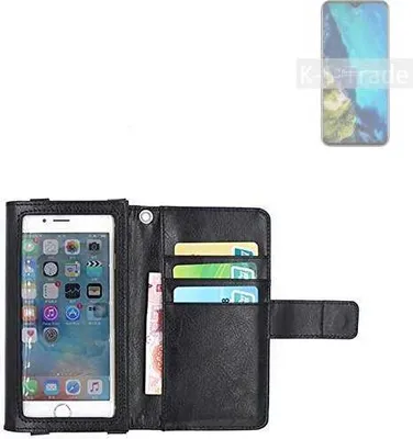 Produktbild von K-S-Trade Handy Hülle Schutz Hülle Kompatibel mit Cubot P30 Case mit Displayschutz / Schutzfolie Flip Cover Wallet case Etui Hülle schwarz